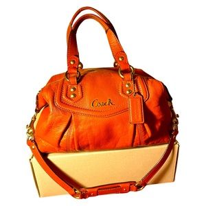 Coach burnt orange bag